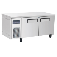 Mostrador refrigerado comercial de 2 puertas para uso en restaurantes con refrigeración estática