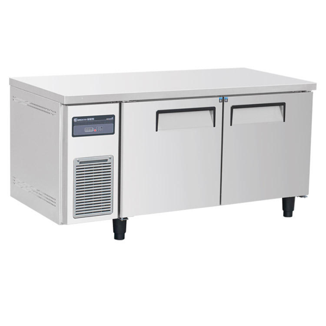 Mostrador refrigerado comercial de 2 puertas para uso en restaurantes con refrigeración estática