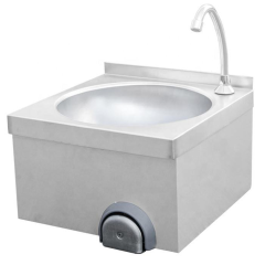 GQX-3 Knee-Operated Commercial Stainless Steel Sink Hands-Free Design