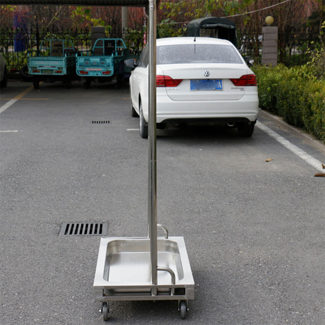 TBC-1 Mop Cleaning Sink with Drain Valve and Wheels for Commercial Use