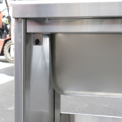 DSGSDXSC-7070 European-Style Single Sink with Cabinet for Commercial Kitchens