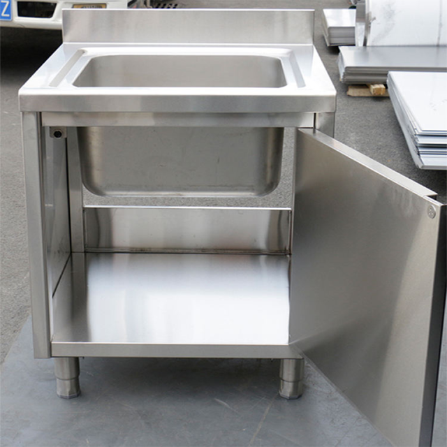 DSGSDXSC-7070 European-Style Single Sink with Cabinet for Commercial Kitchens