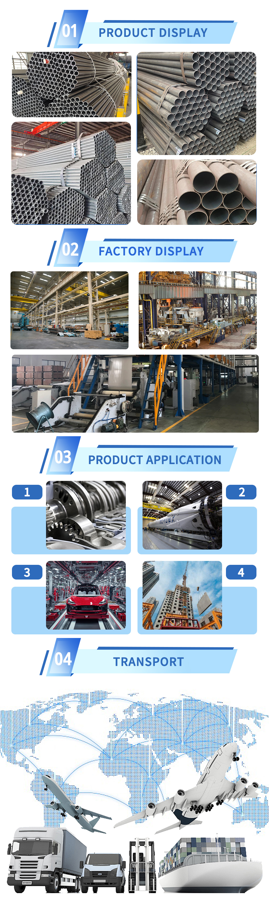 Steel Round Pipe / Circular Tube