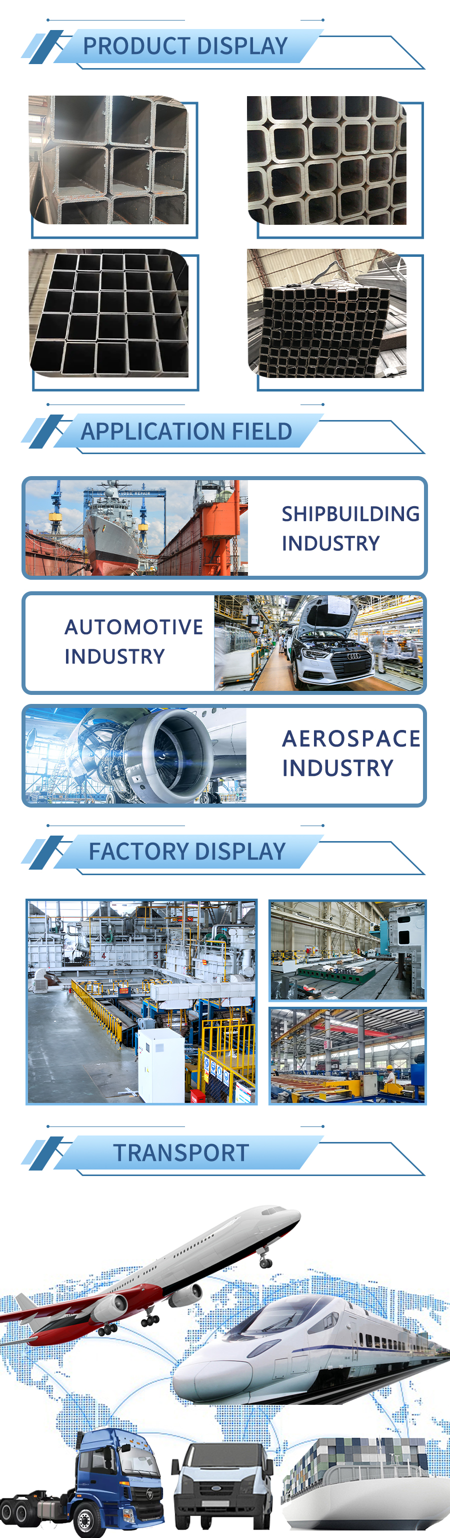 Steel Square Pipe / Square Tube