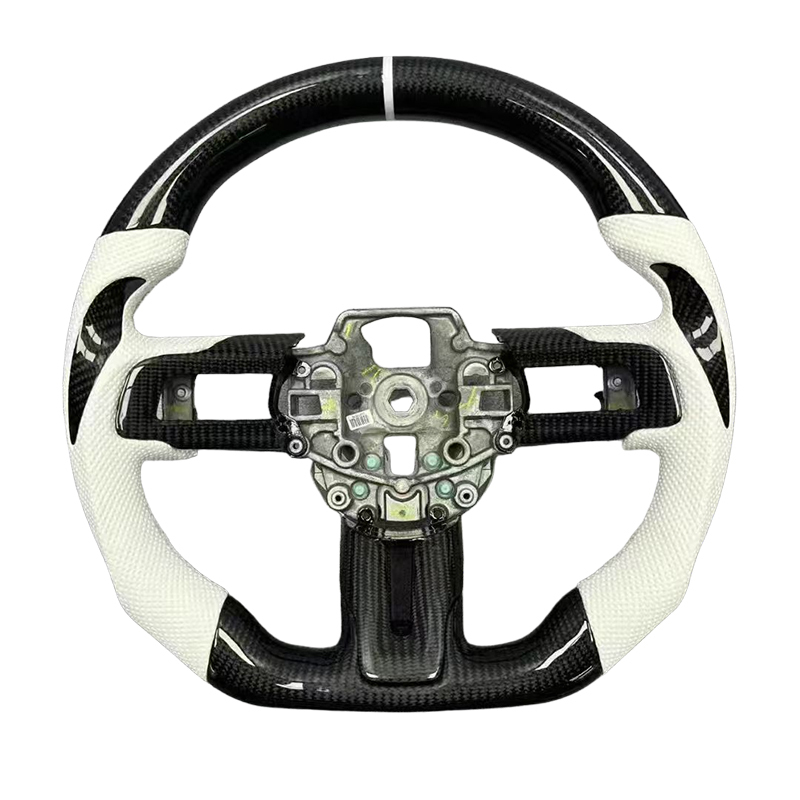Ford Mustang  100% Carbon Fiber Steering Wheel  Nappa Leather Colorful Design