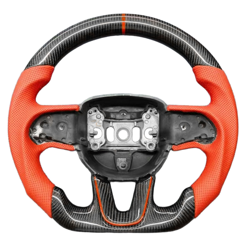 Dodge Challenger Charger Hellcat Durango SRT Racing Real Carbon Fiber  Steering Wheel