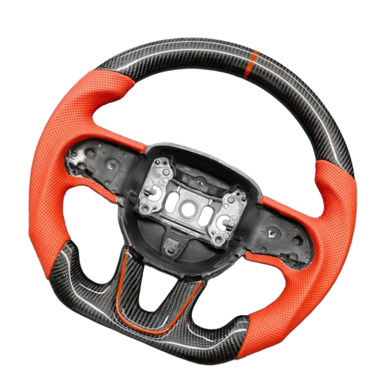 Dodge Challenger Charger Hellcat Durango SRT Racing Real Carbon Fiber  Steering Wheel