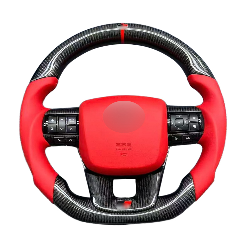 Toyota Land Cruiser Hilux Revo N70 N80 Tacoma Tundra Fortuner 2015-2022 LC300 LC200 GR Carbon Steering Wheel