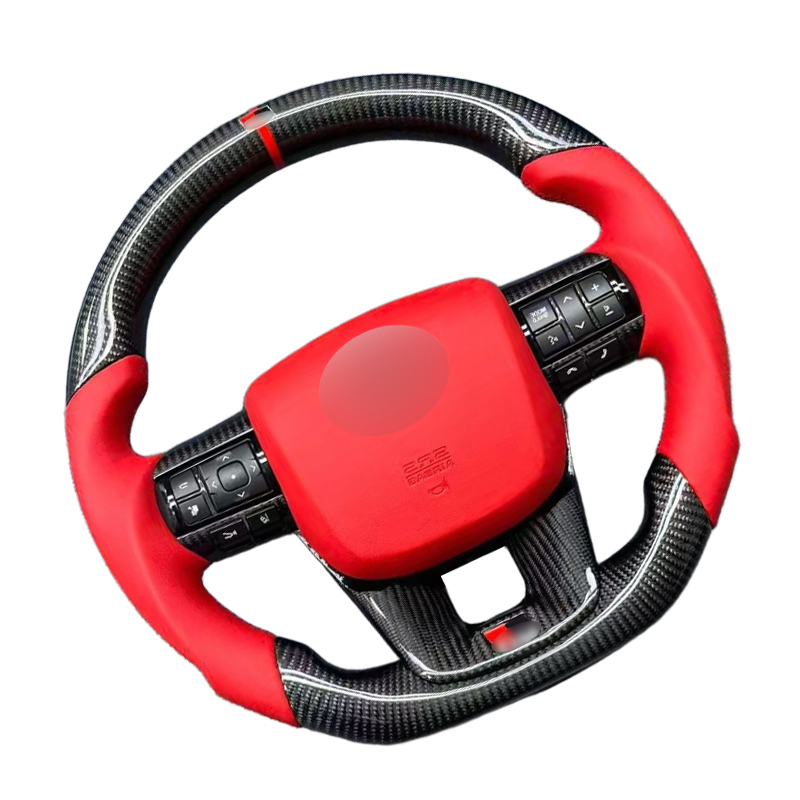 Toyota Land Cruiser Hilux Revo N70 N80 Tacoma Tundra Fortuner 2015-2022 LC300 LC200 GR Carbon Steering Wheel