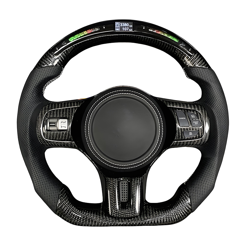 Mitsubishi Lancer Evolution X Style Carbon Fiber Steering Wheel