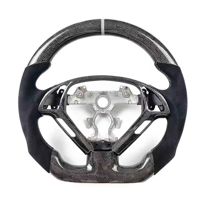 Infiniti G37 Q50 Q60 Q70 G25 G35  Carbon  Fiber Steering Wheel Alcantara