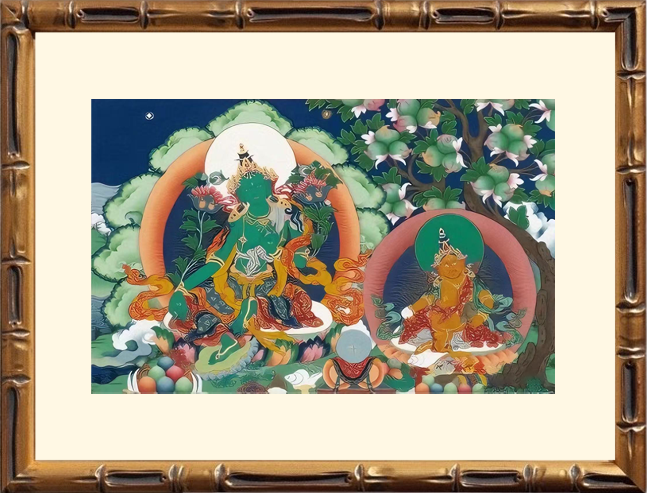 Green Tara&Yellow Jambhala