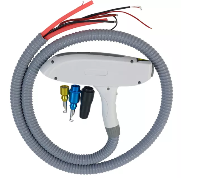 New Yag laser hand piece,1064nm+532nm+black doll, plus infrared ray, without connector