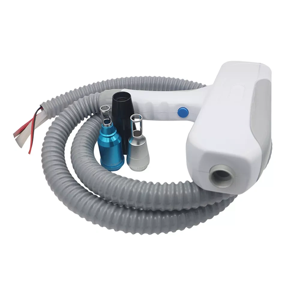 Q Switch nd yag laser handpiece with laser lens tips 1320nm 1064nm 532nm
