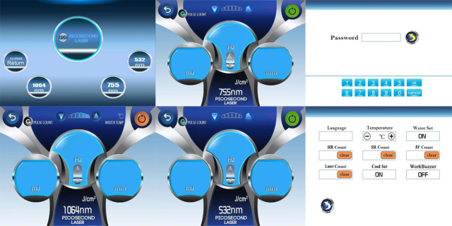 8 inch LCD Screen with controller for pico laser machine