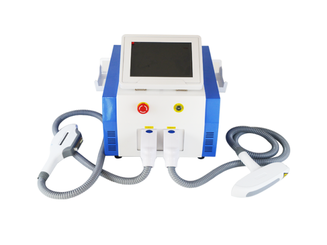 Two in one IPL SHR and nd yag laser beauty machine