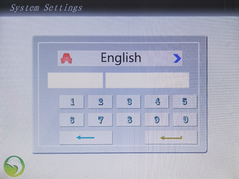 8 Inch LCD Screen Controller for 808nm diode laser and nd yag laser machine