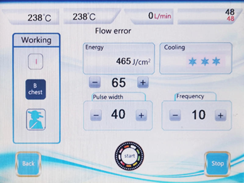 8 Inch LCD Screen Controller for 808nm diode laser and nd yag laser machine