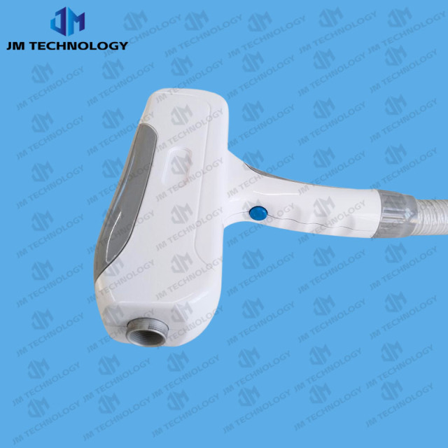 White Grey nd yag laser hand piece for q swtich nd yag laser tatoto removal machine with lens 1064nm 532nm 1320nm,Weifang JM Electronics Co., Ltd,Q swtich nd yag laser hand piece for tattoo removal laser machine