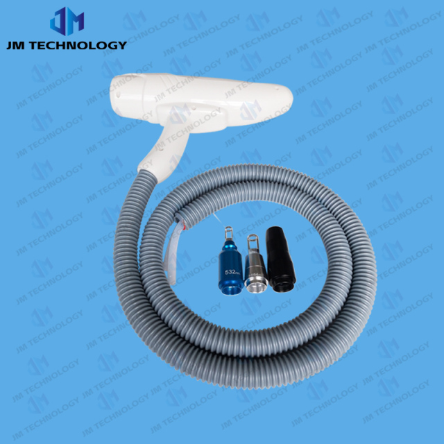 White nd yag laser hand piece for q switch nd yag laser tattoo removal machine with laser lens 1064nm 532nm 1320nm,Weifang JM Electronics Co., Ltd,White nd yag laser hand piece for q switch nd yag laser tattoo removal machine with laser lens 1064nm 532nm 1320nm