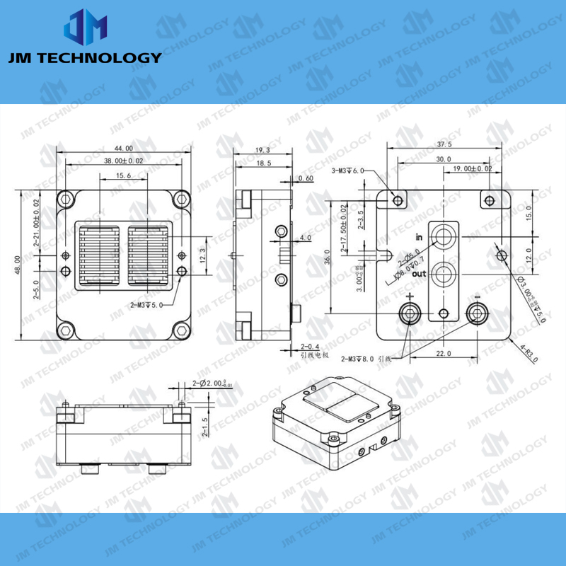 1600W 16Bars 100A 32V Macro Channel Diode Laser Stack For Cosmetic 808nm 755nm 1064nm 940nm laser hair removal equipment,Weifang JM Electronics Co., Ltd,1600W 16Bars 100A 32V Macro Channel Diode Laser Stack For Cosmetic 808nm 755nm 1064nm 940nm laser hair removal equipment