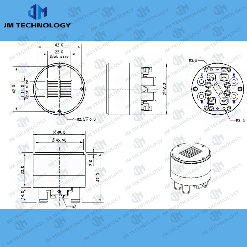 2000W 20Bars 100A 40V Macro Channel Diode Laser Stack For Cosmetic laser 808nm 755nm 1064nm 940nm laser hair removal equipment,Weifang JM Electronics Co., Ltd,2000W 20Bars 100A 40V Macro Channel Diode Laser Stack For Cosmetic laser 808nm 755nm 1064nm 940nm laser hair removal equipment