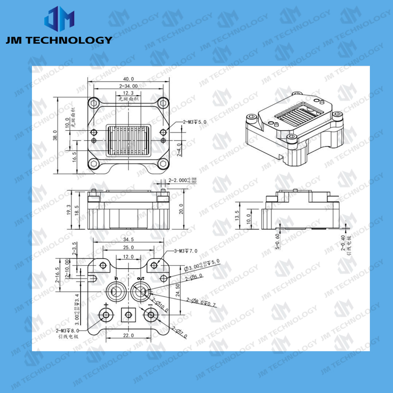 800W 8Bars 100A 16V Macro Channel Diode Laser Stack For Cosmetic laser 808nm 755nm 1064nm 940nm laser hair removal equipment,Weifang JM Electronics Co., Ltd,800W 8Bars 100A 16V Macro Channel Diode Laser Stack For Cosmetic laser 808nm 755nm 1064nm 940nm laser hair removal equipment