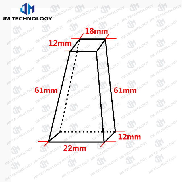 61x22x(12)x18mm prism crystal for 808nm 755nm 1064nm 940nm laser hair removal equipment,Weifang JM Electronics Co., Ltd,61x22x(12)x18mm prism crystal for 808nm 755nm 1064nm 940nm laser hair removal equipment