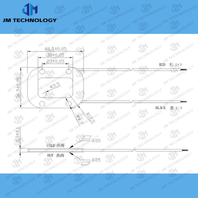 TES1-11705 Peltier module cooling plate for 808nm 755nm 1064nm 940nm diode laser hair removal hand piece,Weifang JM Electronics Co., Ltd,TES1-11705 Peltier module cooling plate for 808nm 755nm 1064nm 940nm diode laser hair removal hand piece