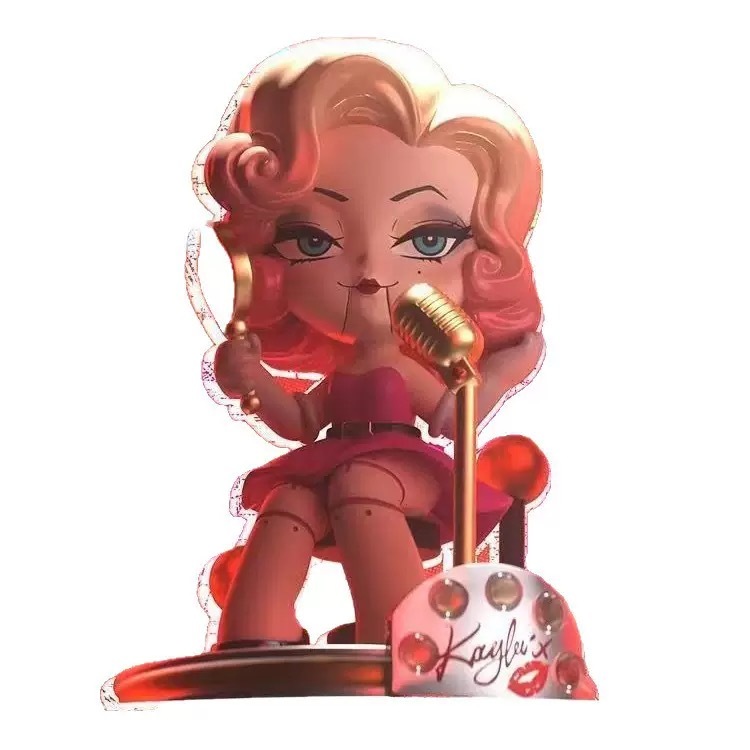 Gift for Girls' Birthday,Trendy toys Kaila X Blind Box Cool Girl Figurine Ornament,1 hidden edition toy  shows