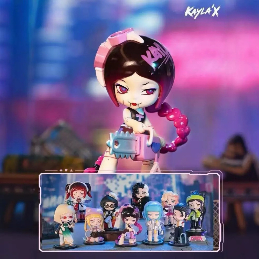 Gift for Girls' Birthday,Trendy toys Kaila X Blind Box Cool Girl Figurine Ornament,1 hidden edition toy  shows