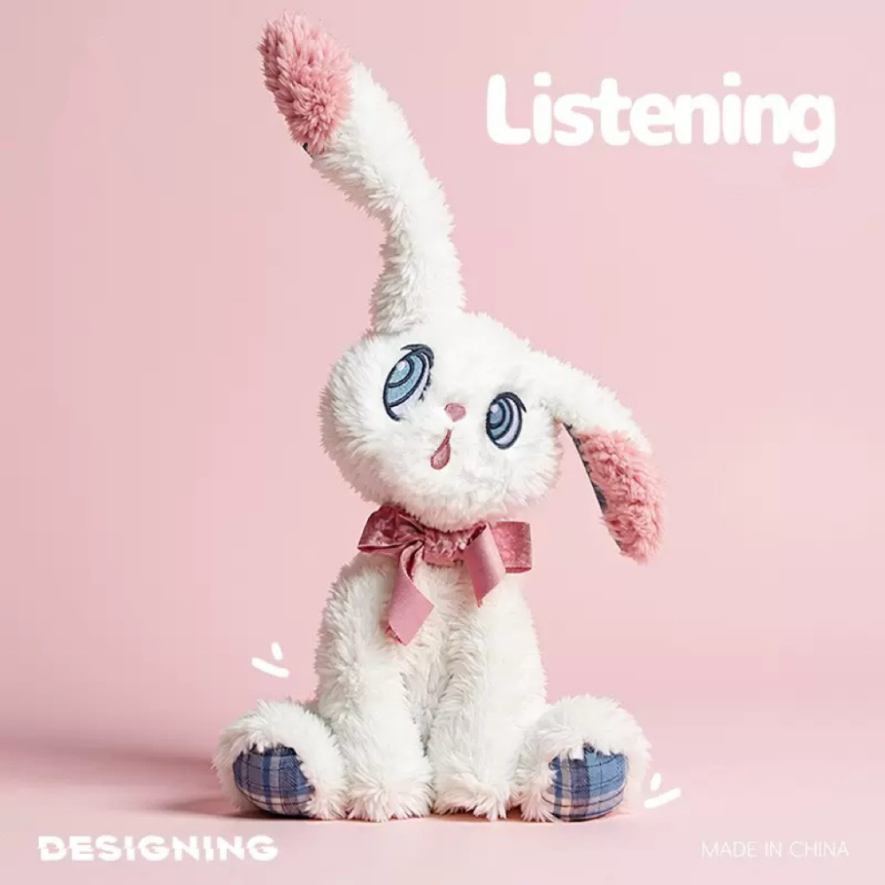 Cuddly Cat and Bunny Whisper Pillow Pal - Soft Stuffed Animal Gift for Girls