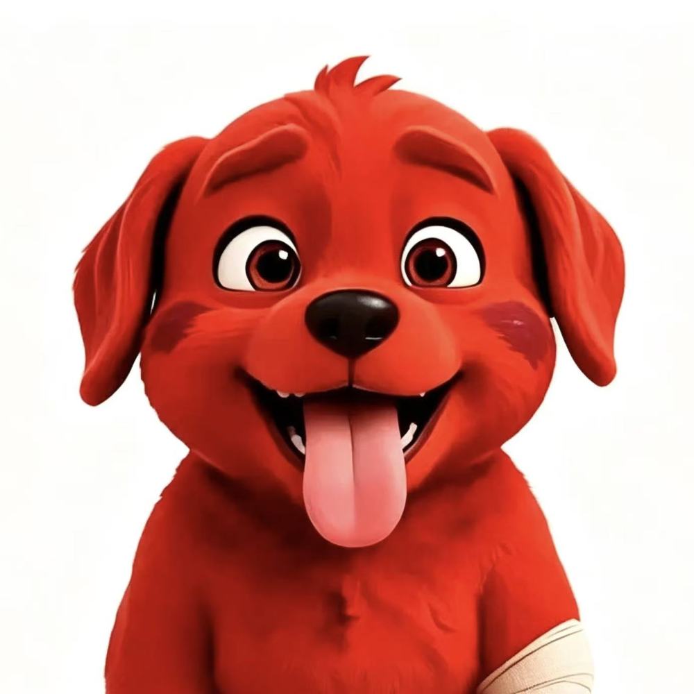 Red Injured Puppy Car Stickers | Cute & Sassy Damaged Dog Decals for Car Window
