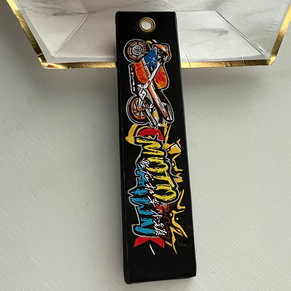 SunnySeasonPatches Custom Embroidery Keychains - Personalized Custom Patches