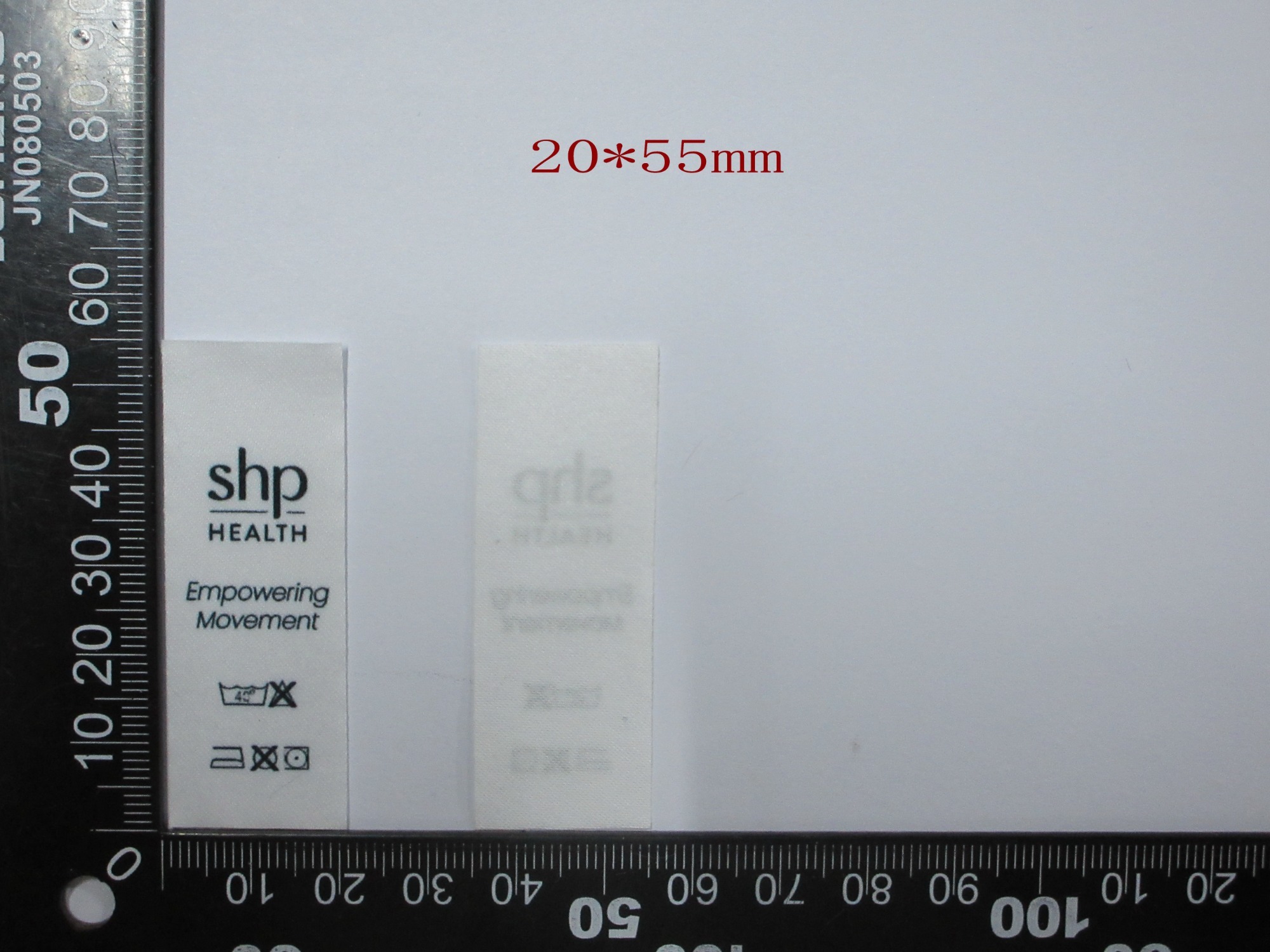 Custom Printed Care & Size Labels