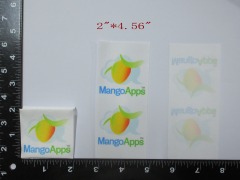 Custom MangoApps Multi-Fold Printed Label (2"*4.56" - Reference Design)