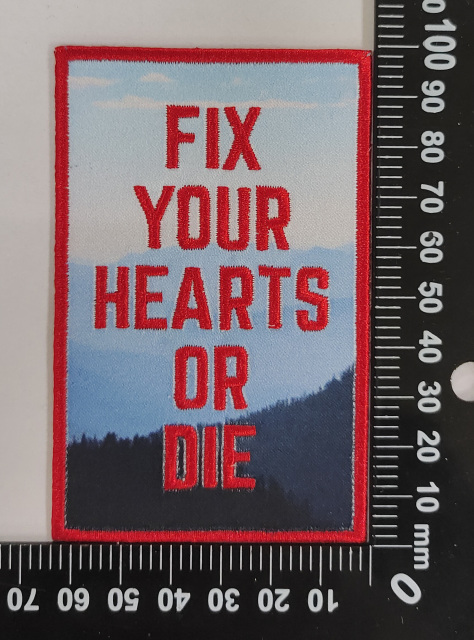 Custom Dual-Process Embroidered & Sublimation Printed Badge (Reference Sample Only)