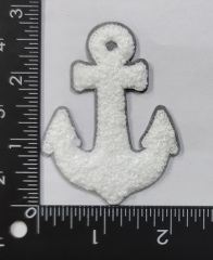 Custom Chenille Anchor Patch with Iron On or Velcro