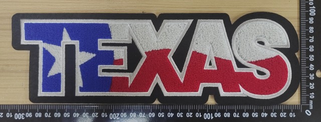 Texas Custom Chenille Patch Wholesale Iron On Velcro