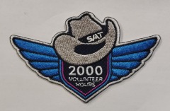 Custom Embroidery Patches Cowboy Hat Winged Badge