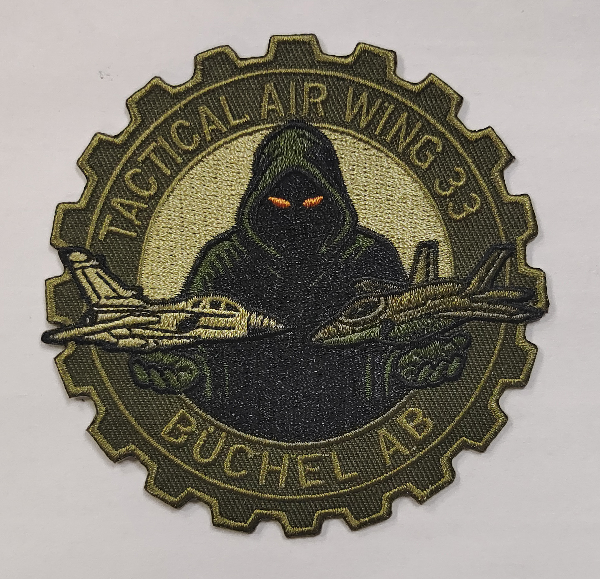 Custom Military Patches Golden Embroidery Patch
