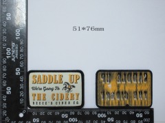 Saddle Up The Cidery Custom Woven Patch (51x76mm - Reference Design)
