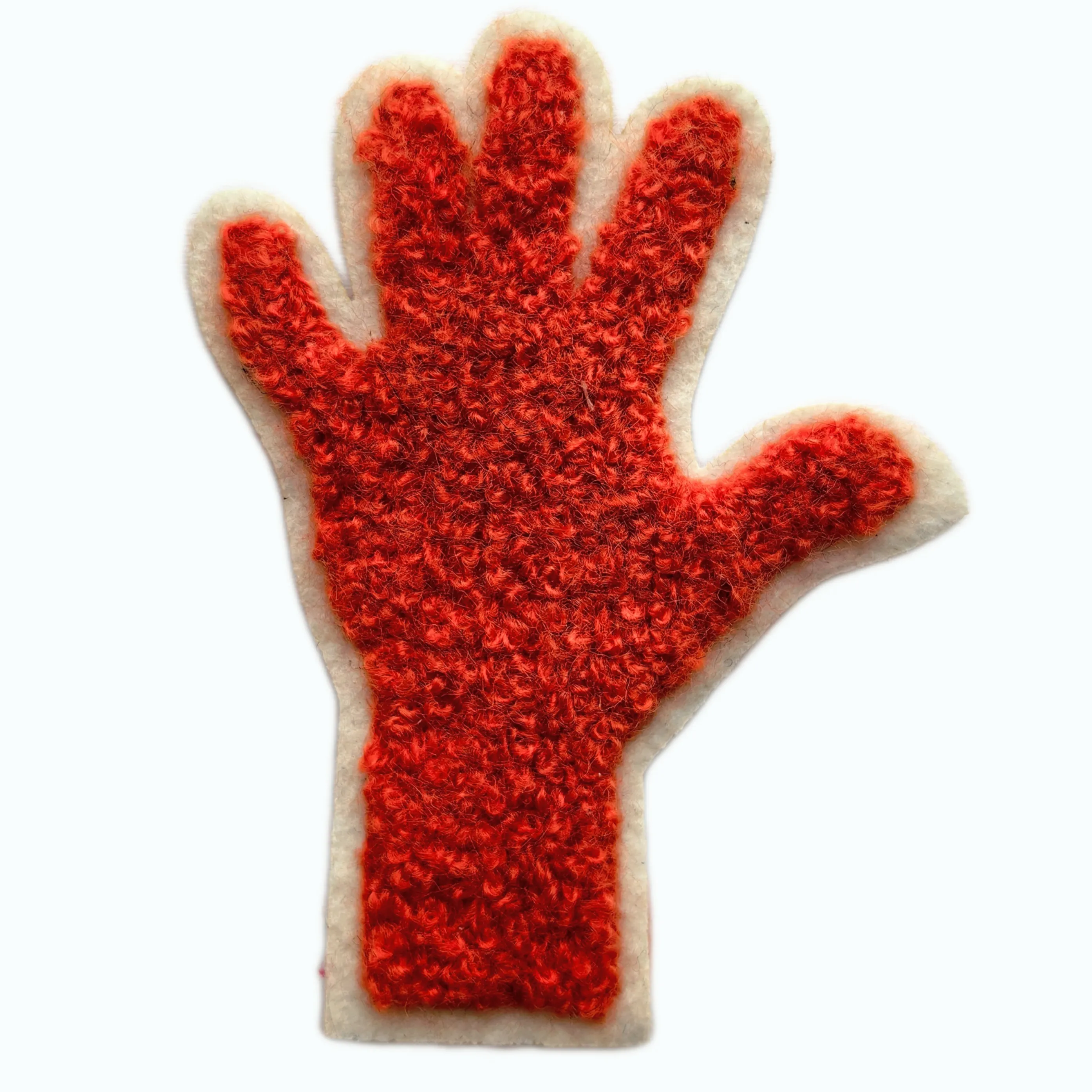 Vibrant Red Hand Chenille Patch | Custom Hand Applique