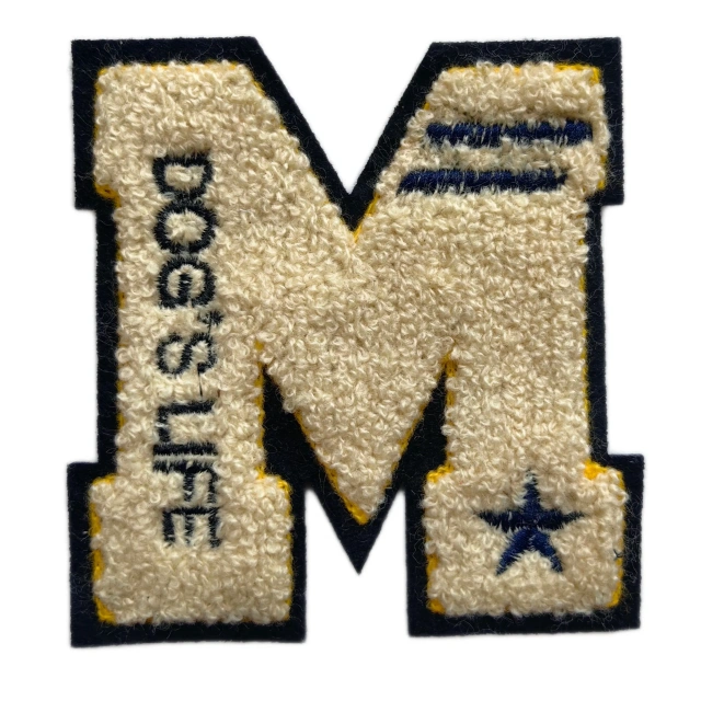 Varsity M Letter Chenille Patch "Dog's Life" Edition