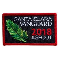 Official Santa Clara Vanguard 2018 DCI Champions "Ageout" Patch (2.83" x 1.77")-Front Side