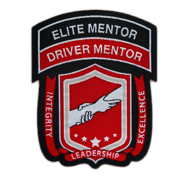 Elite Driver Mentor Recognition Woven Patch-Front Side