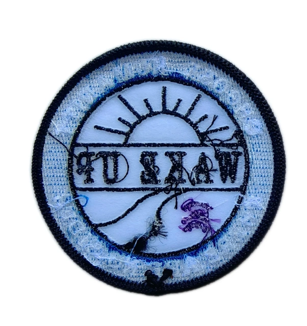 "Choose Humanity There Are No Sides WAKE UP" Embroidered Patch (2.68" Round)-back side