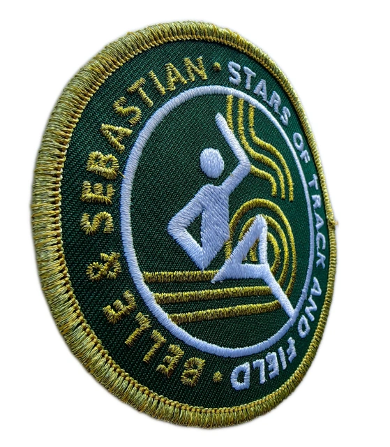 Official Belle and Sebastian "Stars of Track and Field" Patch 3.3" | Gold Metallic Thread-Left Side