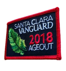 Official Santa Clara Vanguard 2018 DCI Champions "Ageout" Patch (2.83" x 1.77")-Right Side