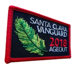 Official Santa Clara Vanguard 2018 DCI Champions "Ageout" Patch (2.83" x 1.77")-Left Side
